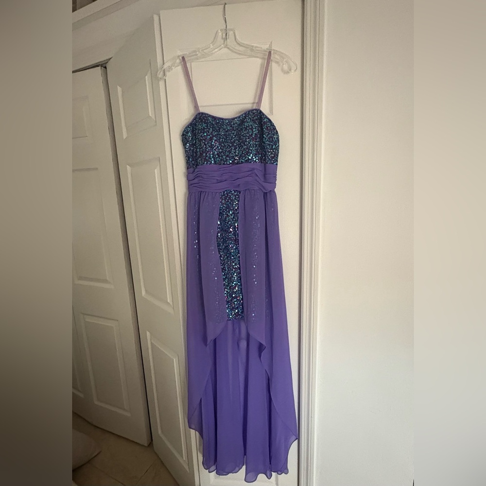 Hailey Logan by Adrianna Papell High Low Sequin Dress